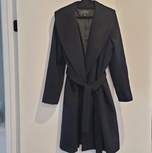 Ann Taylor Shawl Collar Belted Coat - XL Tall